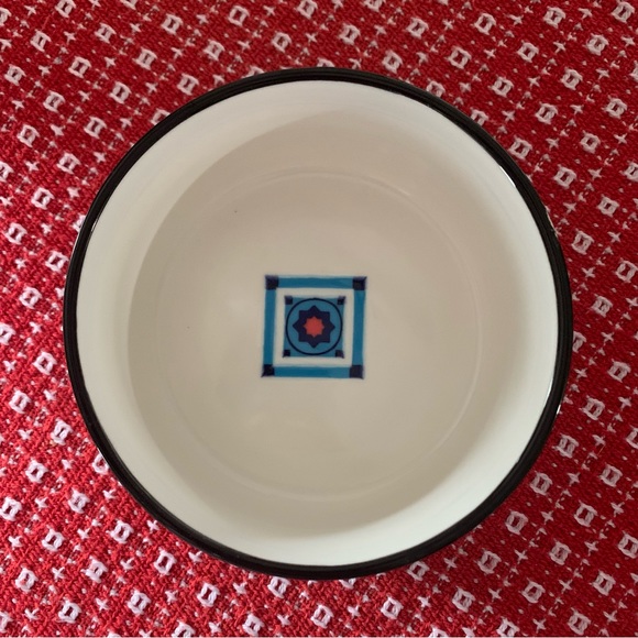 Set of 4 SIGNATURE HOUSEWARES Muti Colored Ceramic Bowls 5” x 2 3/4” EXCELLENT - Picture 8 of 11